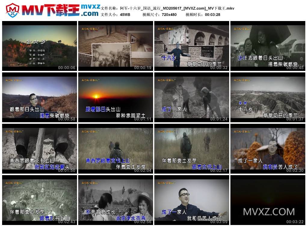 阿军-十六岁_国语_流行_MD205617